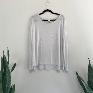 Beige light weight long sleeve.